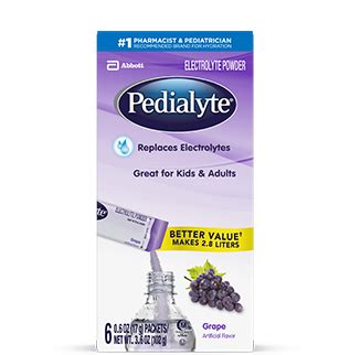 Pedialyte® Powder Packs Grape Flavor