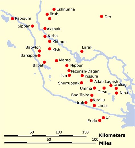 Map of Sumer and Elam (Illustration) - Ancient History Encyclopedia