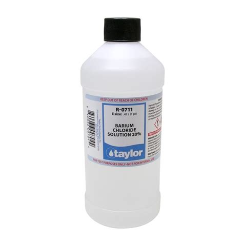 Barium Chloride Solution 20%, 16 oz