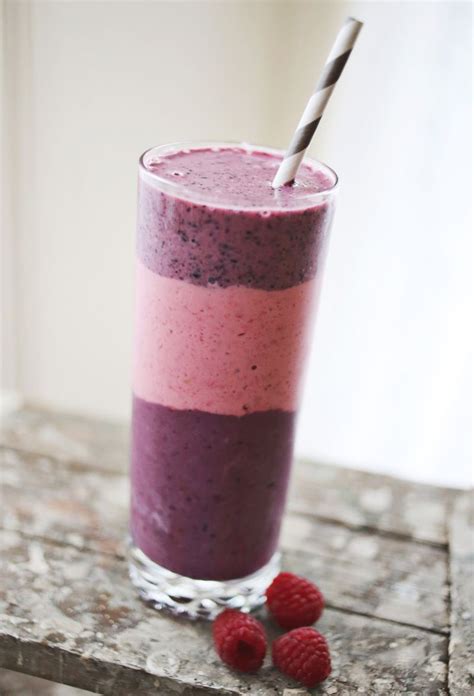 Triple Berry Smoothie - A Beautiful Mess