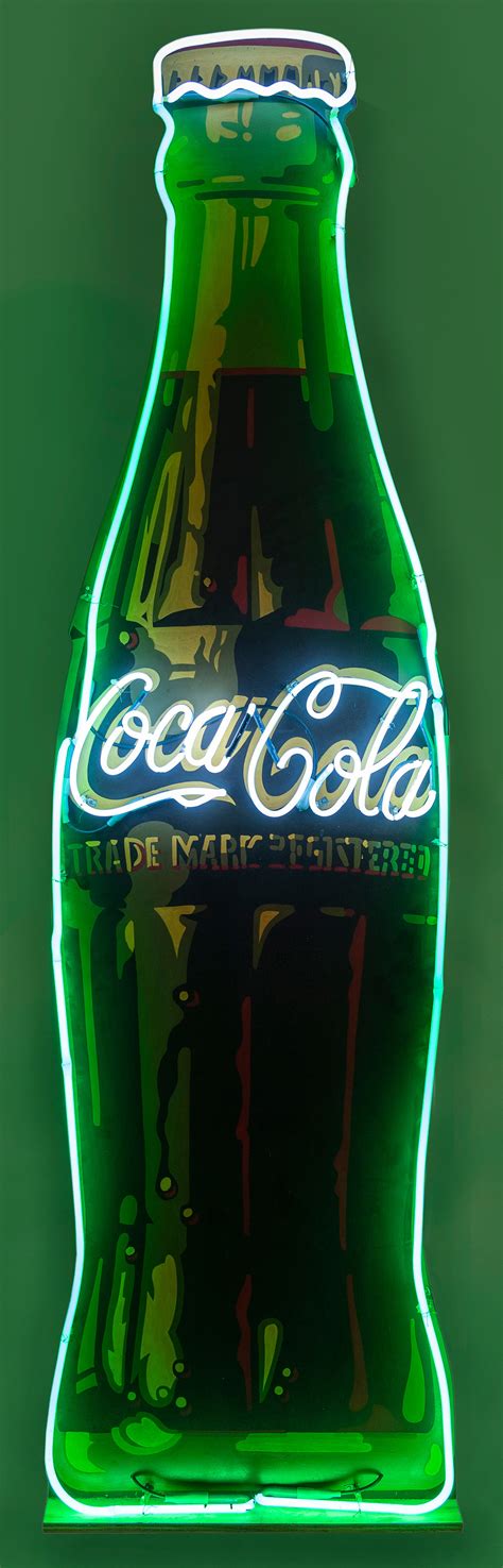 Lot Detail - Coca-Cola Large Neon Sign. Modern neon sign advertisement i...