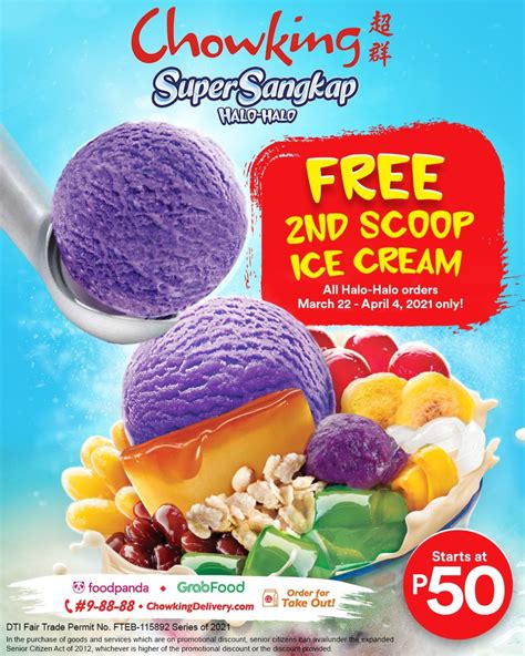 Chowking – FREE 2nd Scoop of Ice Cream on Halo Halo Promo | Manila On Sale