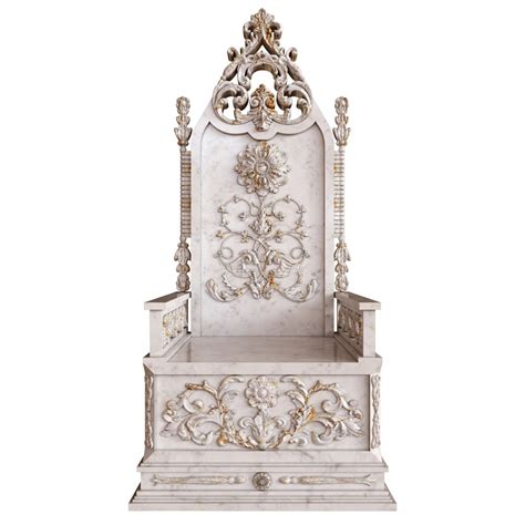 3D Stone Throne With Carved Elements Model - TurboSquid 1938509