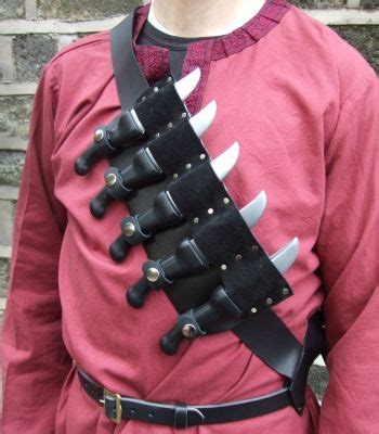 Throwing Knife Bandolier | Throwing knives, Bandolier, Knife holster