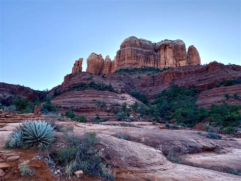 Beginning of Cathedral Rock Trail. Red Rock state park Sedona AZ US # ...