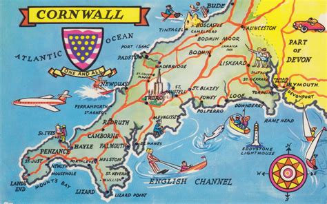 Printable Map Of Cornwall Uk