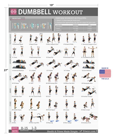 Printable Dumbbell Exercises - Printable Word Searches