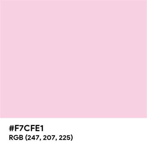 Cherry Blossom color hex code is #F7CFE1