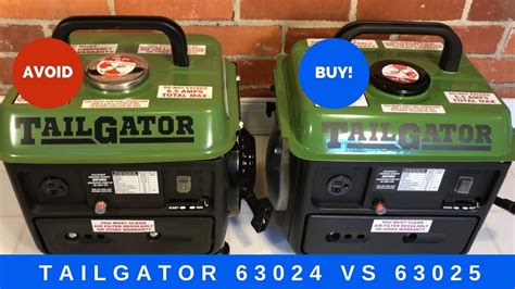 TailGator generator 63024 vs 63025 comparison - Which Harbor Freight ...