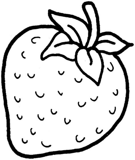 Strawberry Line Drawing | Free download on ClipArtMag