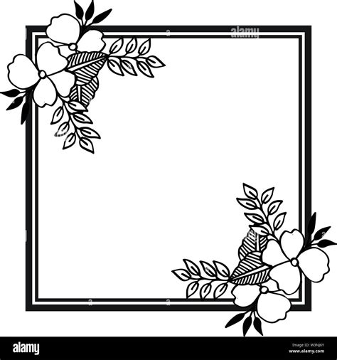 Beautiful floral border pattern frame, design various greeting cards ...