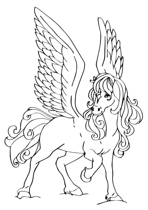 Dibujos de Hermosa Pegaso para Colorear, Pintar e Imprimir ...