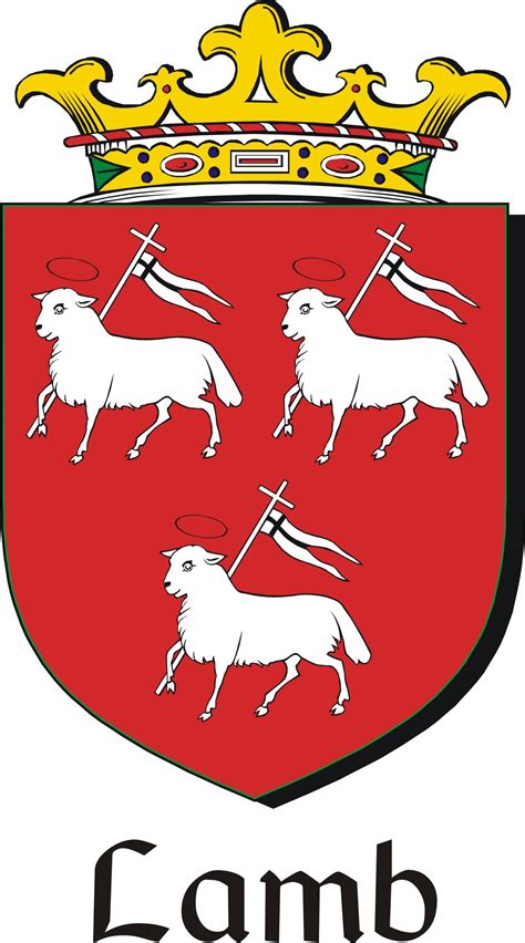 Lamb Family Crest / Irish Coat of Arms Image Download - Tradebit