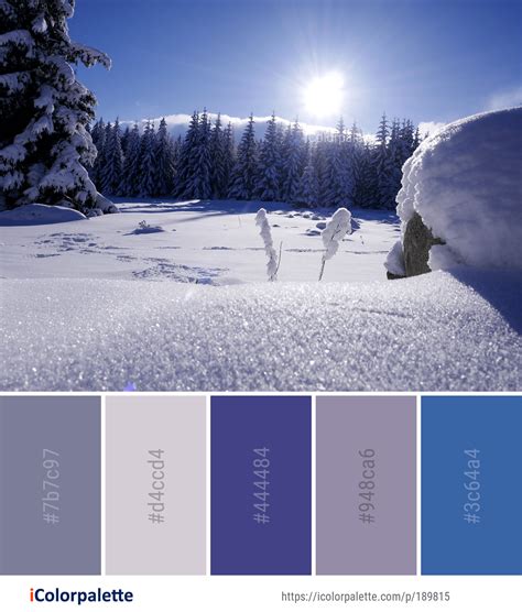 Color Palette ideas from 692 Winter Images | iColorpalette | Winter ...