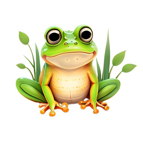 Cute Frog PNG Image Transparent Background Ai Generative 29171311 PNG