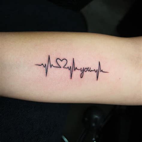 Heartbeat Tattoos for Men - Ideas and Inspiration for Guys