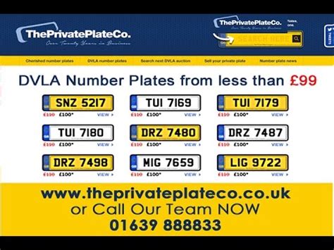 DVLA Number Plates - YouTube