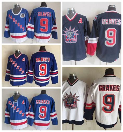 2020 Vintage New York Rangers Hockey Jerseys Adam Graves 75th ...