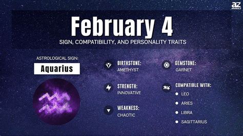 February 4 Zodiac: Sign, Traits, Compatibility and More - A-Z Animals