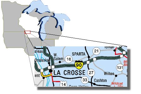 La Crosse River State Trail - Map & Directions | La crosse, Map, Wisconsin