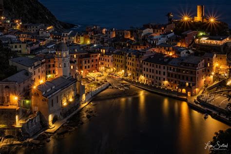 Vernazza Night - Cinque Terre, Italy — Lens EyeView Photography