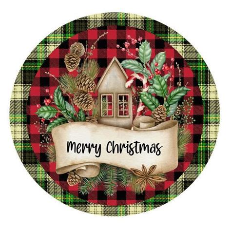 Merry Christmas Wreath Sign, Wreath Attachment, Metal Wreath Sign ...