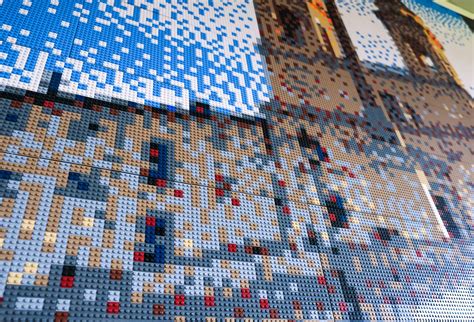 Giant LEGO brick mosaics on Behance