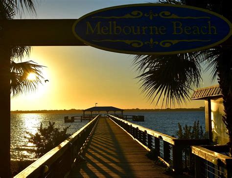 Melbourne Beach Pier at sunset : r/florida