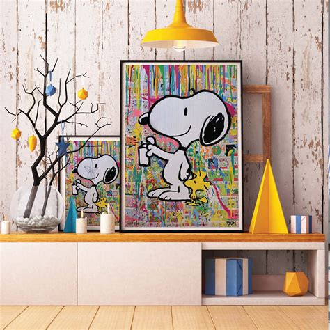 Snoopy Street Art Graffiti With Woodstock Limited Edition - Etsy Canada