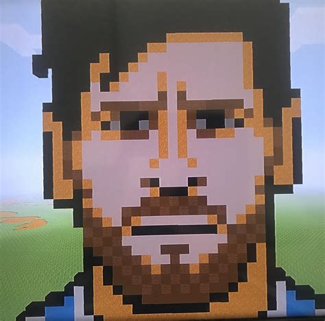 Messi’s pixelart : r/Minecraft