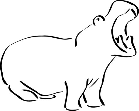 hippo line drawing - Google Search | Hippo tattoo, Hippo drawing, Sketches