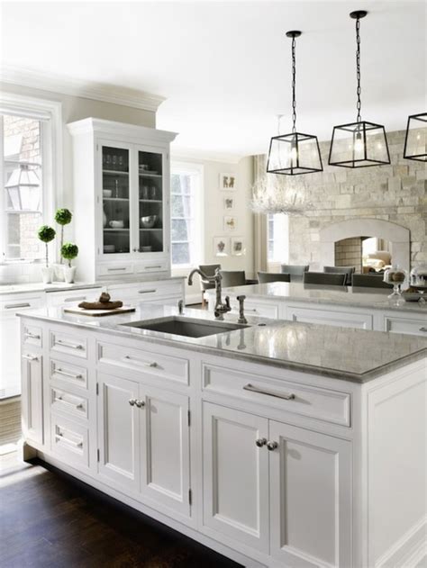 White Kitchen Island With Granite Top - Foter