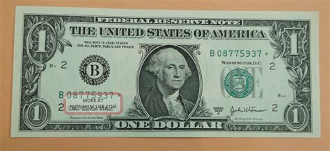 Unc Rare $1 Star Note 2003 A District B 2 York Uncirculated One Dollar Bill