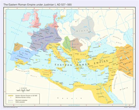 The Eastern Roman Empire (AD 527 - 565) - Vivid Maps