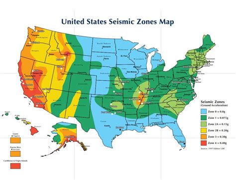 Seismic Zone Diagram Seismic United States Map Map | Printable Map Of USA