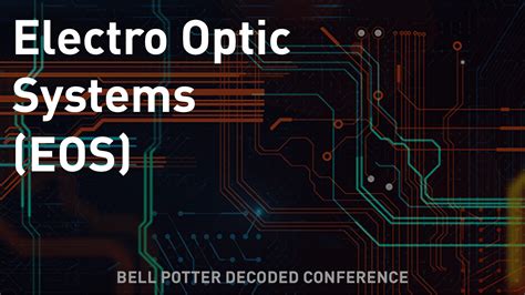 Electro Optic Systems | Bell Potter