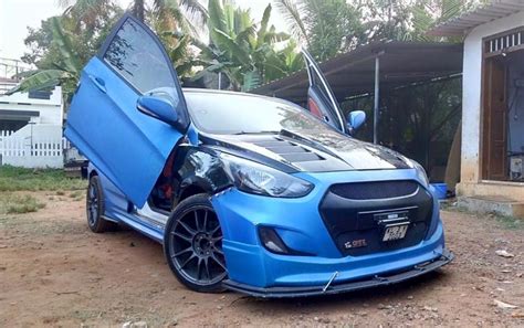 Modified Hyundai Verna With Scissor Doors Feels Straight Out Of NFS