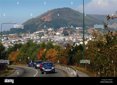 Abertillery in Ebbw Fach Valley in Blaenau Gwent,South Wales,UK a ...