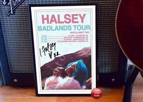 Halsey Badlands UK Concert Tour Flyer 2016 by PhotovisualsShop