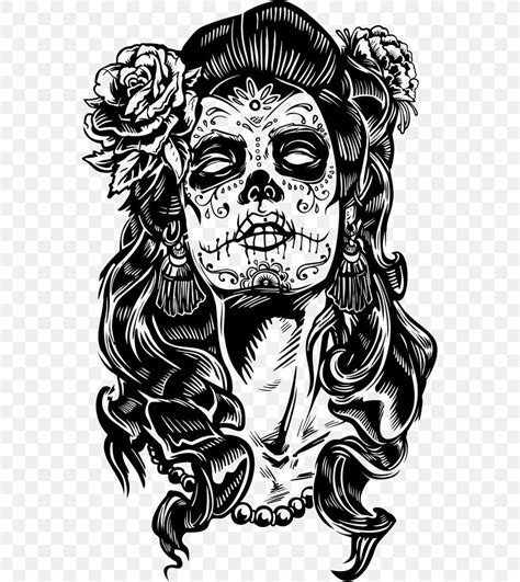 La Calavera Catrina Drawing Day Of The Dead, PNG, 561x919px, La ...