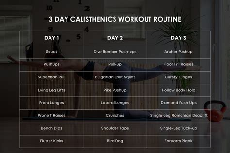 The Best 3 Day Calisthenics Workout Routine w/PDF