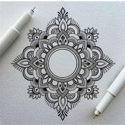 Zentangle Mandala Drawing Ideas