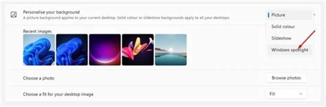 How to Enable Windows Spotlight Desktop Backgrounds in Windows 11