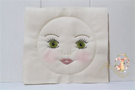 ITH In The Hoop Handmade look Kissing Doll Face Machine Embroidery File ...