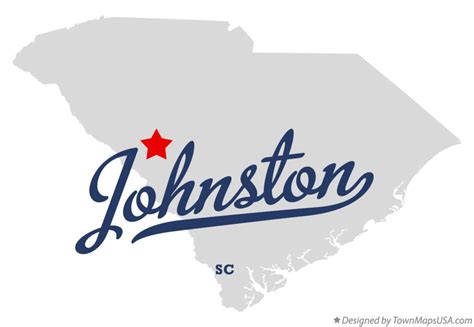 Map of Johnston, SC, South Carolina