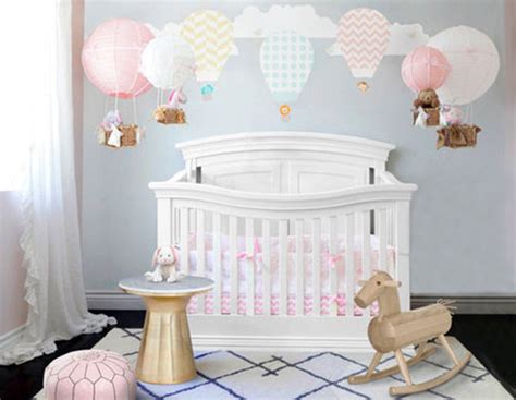 DIY Hot Air Balloon Nursery Theme Decor Ideas for Baby Boys and Girls Rooms