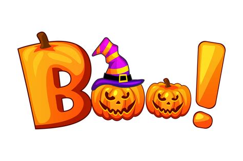 Boo. Halloween banner background with pumpkins. 23639058 PNG