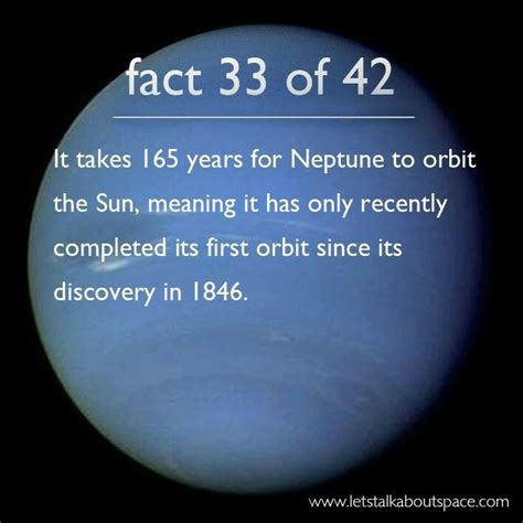 Neptune fact 33 of 42 | Space facts, Astronomy facts, Space and astronomy