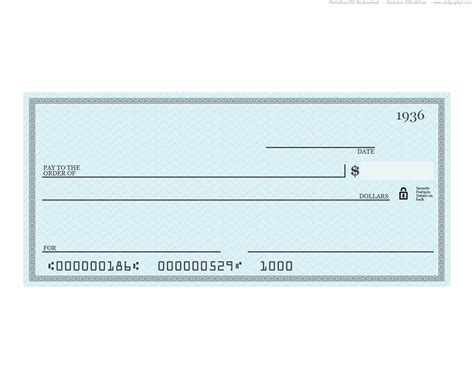 Large Blank Cheque Template - Douglasbaseball.com