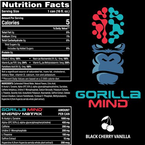 Gorilla Mind Energy Drink — Tiger Fitness